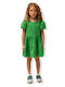 Alice Kids Dress Short Sleeve Green