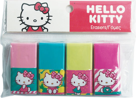 Gim Сет Гуми за Молив Hello Kitty 4бр
