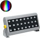 GloboStar Flood-Hena Außenstehlampe LED Wall Washer 48W RGB IP65 Silber