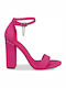 Suede Sandalen Fuchsie