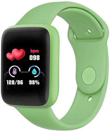 SPM Y68S Smartwatch with Heart Rate Monitor (Green)