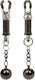 Calexotics Weighted Twist Nipple Clamps Σφιγκτήρες Θηλών Silver