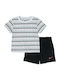 Kids' Set with Shorts Summer 2pcs White