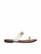 Envie Shoes Women's Flat Sandals in White Color