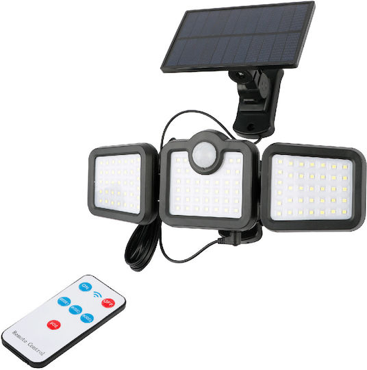 Entac ESL3H-SMD-RS Wall Mounted Solar Light 15W 600lm with Motion Sensor IP65