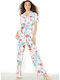 Damen Hochgeschnittene Pantaloons mit Blumenmuster Floral PAINTED MULTI ABSTRACT