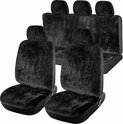 Compass Car Cover Set 11pcs Velvet Smooth Black