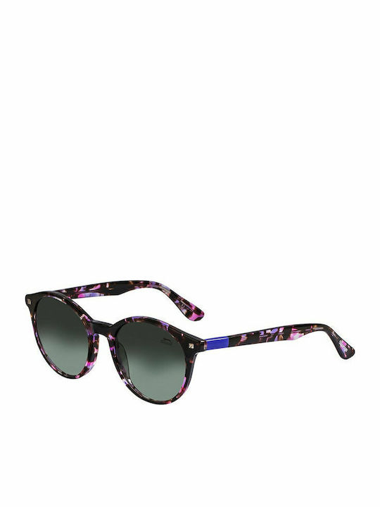 Slazenger Unisex Sonnenbrille mit Braun Schildkröte Kunststoff Gestell und Grün Verlaufsfarbe Linse