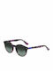 Slazenger Unisex Sonnenbrille mit Braun Schildkröte Kunststoff Gestell und Grün Verlaufsfarbe Linse