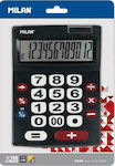 Milan Calculator 12 Digits in Black Color