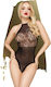 Penthouse Blooming Era Mesh Body Sexy Bodysuit Black