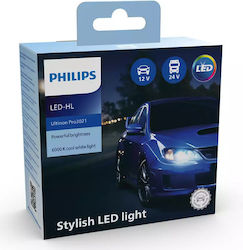 Philips Ultinon Pro3021 Car HIR2-9012 Light Bulb LED 6000K Cold White 12V 20W 2pcs