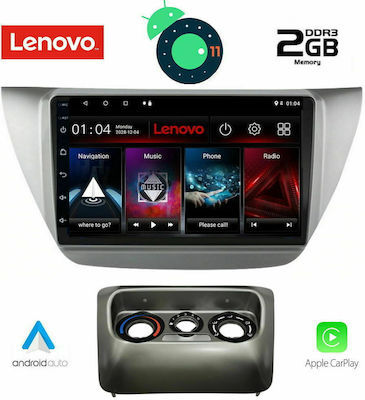 Lenovo Car-Audiosystem für Mitsubishi Lancer Audi A7 2000-2007 (Bluetooth/USB/AUX/WiFi/GPS/Apple-Carplay) mit Touchscreen 9"