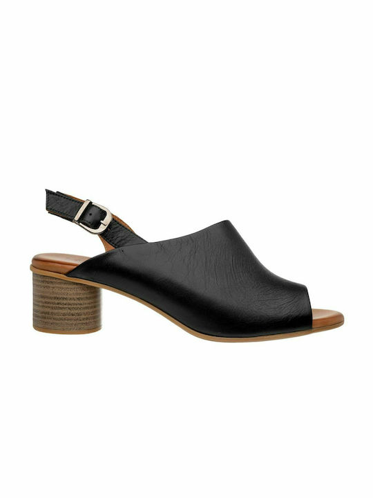 Mago Leather Sandals Black