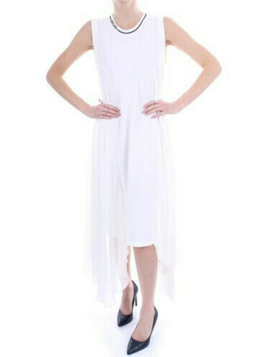 Liu Jo Καλοκαιρινό Midi Φόρεμα Λευκό