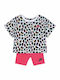 Kids' Set with Shorts Dri-Fit Summer 2pcs White AOP