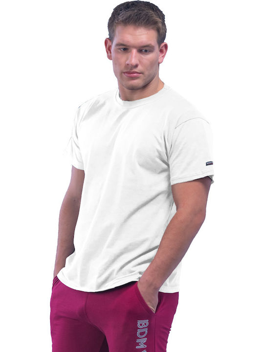 Bodymove Herren T-Shirt Kurzarm Weiß