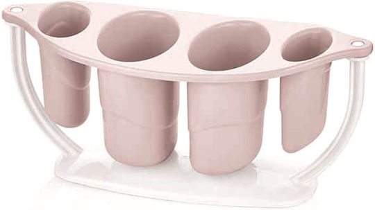 Homestyle Abtropfgestell für Besteck Kunststoff Rosa 25x10cm