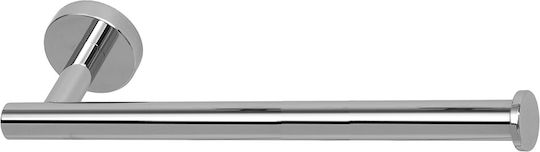 Pam & Co Single Wall-Mounted Bathroom Rail ​29x5cm Inox Silver