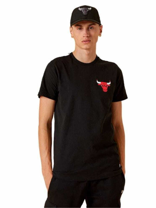 New Era Ανδρικό T-shirt Μαύρο με Λογότυπο
