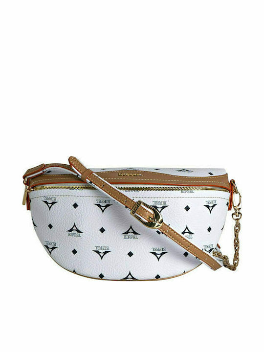 La tour Eiffel Bag White Leather Women's Bag Cr...