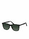 Slazenger Herren Sonnenbrille mit Schwarz Kunststoff Gestell und Grün Linse