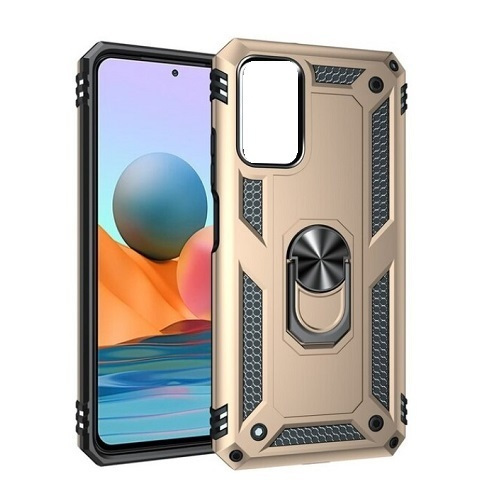 Hybrid Shockproof Armor Case With Rotating Ring για Xiaomi Poco X4 Pro 5g Χρυσό Skroutzgr 7040