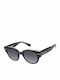 Slazenger Damen Sonnenbrille mit Schwarz Kunststoff Gestell und Schwarz Linse