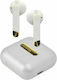 SBS Hoox Earbud Bluetooth Handsfree Ακουστικά με Θήκη Φόρτισης Λευκά