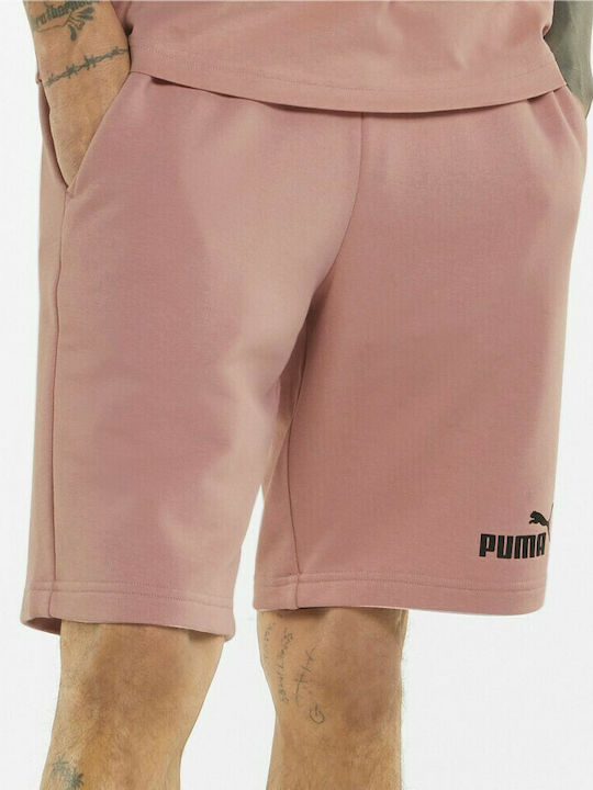 Puma Essential Αθλητική Ανδρική Βερμούδα Ροζ
