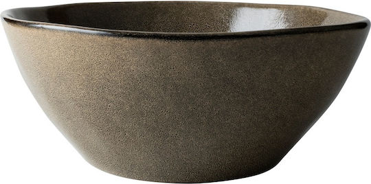 Dutch Rose Ceramic Salad Bowl Beige 22x22cm