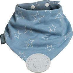 Cheeky Chompers Stars Bandana Stoff mit Taste Blau für 2 m+