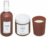 Aria Trade Set Room Fragrances AT0001012 with Fragrance Flower Tiare Room Fragrance and 2 Candles 3pcs 100ml