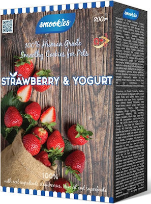 Smookies Yogurt Μπισκότο Σκύλου με Φράουλα 200gr