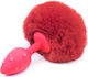 Naughty Toys Playboy Red Tail Anal Plug Small Red