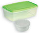 Viomes Νο.46 Lunch Box Plastic Green 4000ml 2pcs