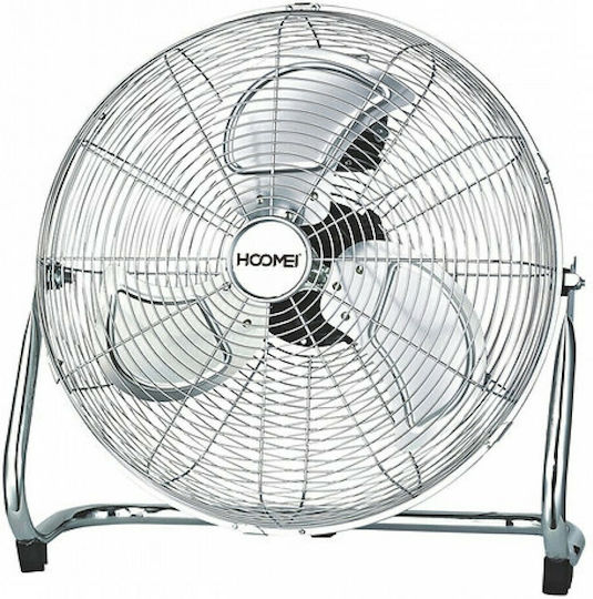 Hoomei ΗΜ-8280 Ανεμιστήρας Δαπέδου 120W Διαμέτρου 45cm Ασημί