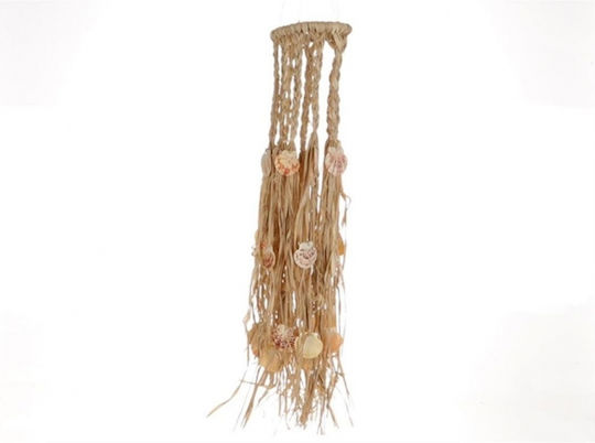 Atmosphera Hängende Wanddekoration Raffia Handgefertigt Braune aus Raffia 15x15x15cm