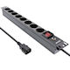 InLine 19" 8xSch C14 10A Πολύπριζο Rack