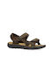 Gale Men's Leather Sandals Brown