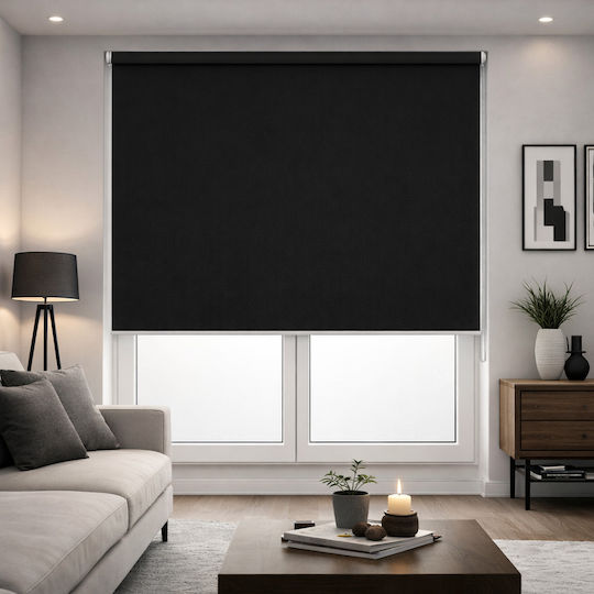 Roller Blind W120xH180cm 23798 Black