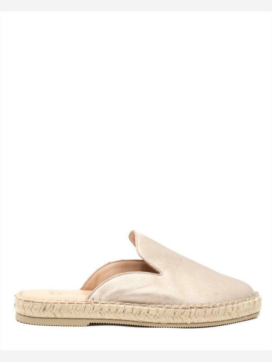 Flat Δερμάτινα Mules Bronze