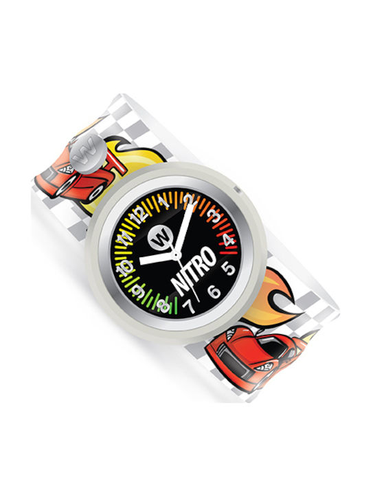 Watchitude Kinder-Analoguhr Nitro mit Kautschuk/Plastikarmband Mehrfarbig