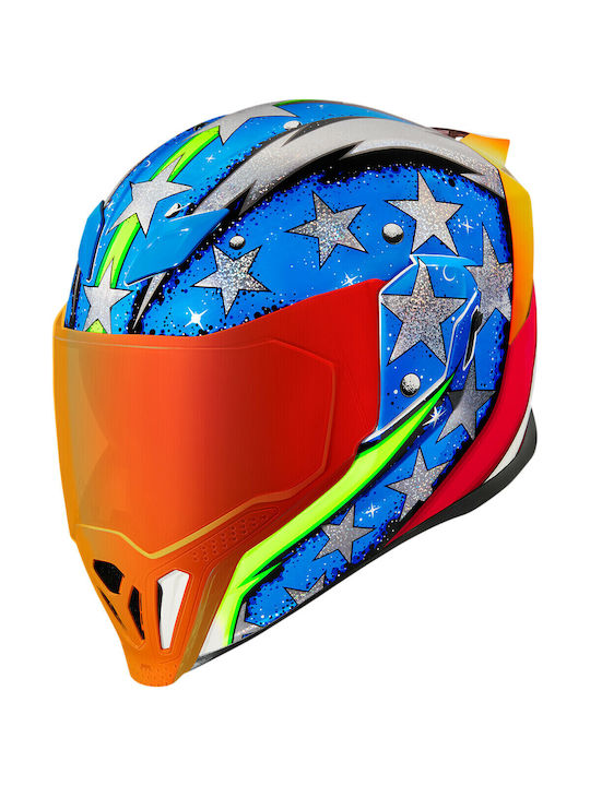 Icon Airflite Space Force Glory Motorcycle Helm...