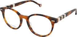 Carolina Herrera Plastic Eyeglass Frame Brown Tortoise CH 0049 C1H