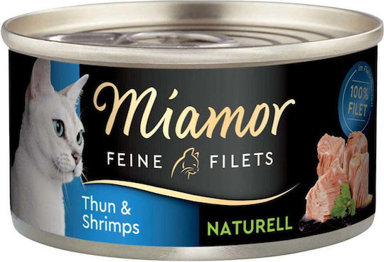 Miamor Feine Filets Υγρή Τροφή για Ενήλικες Γάτες σε Κονσέρβα με Γαρίδες και Τόνο 80gr