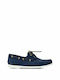 Sea & City Men's Suede Boat Shoes Blue