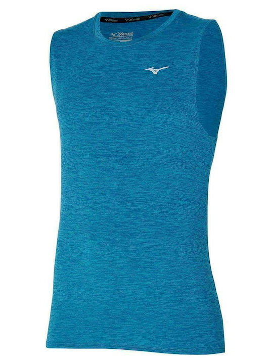 Mizuno Impulse Core Sportliches Kurzarmbluse Blau