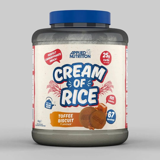 Applied Nutrition Cream Of Rice Ειδικό Συμπλήρωμα Διατροφής 2000gr Toffee Biscuit