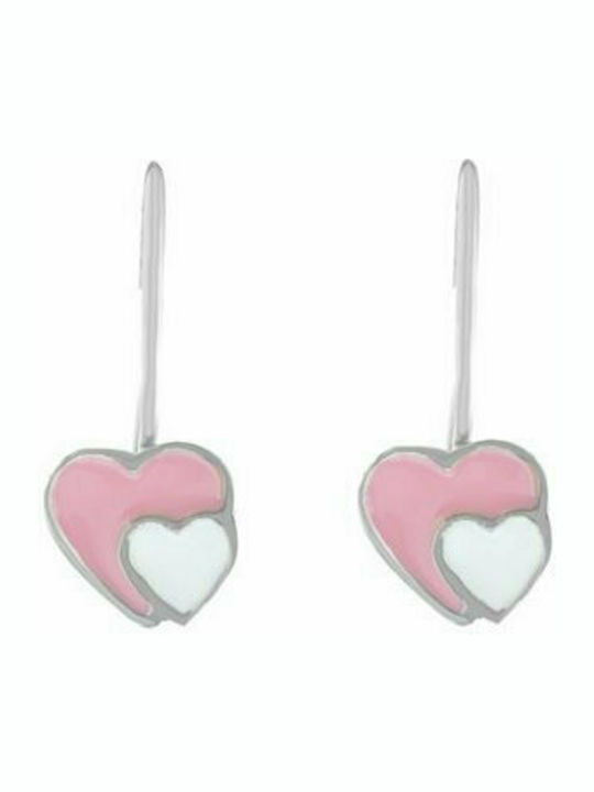 Paraxenies Silver Pendants Kids Earrings Hearts